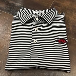 Peter Millar Golf Polo with Arkansas Razorbacks logo